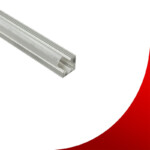 LED-Lichtleiste Eck-Aufbauprofil A-1919 / Matt Silber