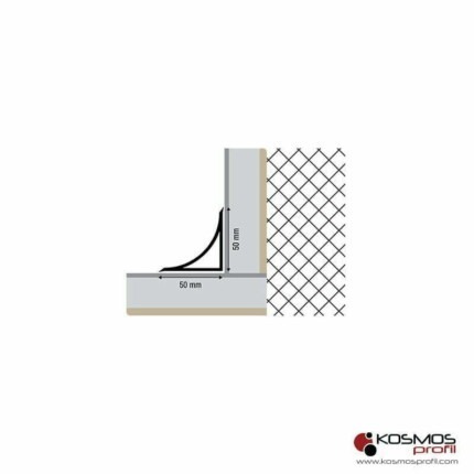 Lajsna za kadu psa 50 bela sanitar tehnicki crtez