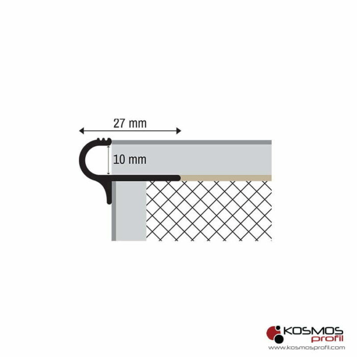 Profil za stepenice 5741 / Zlato mat / 2.7m - Slika 2