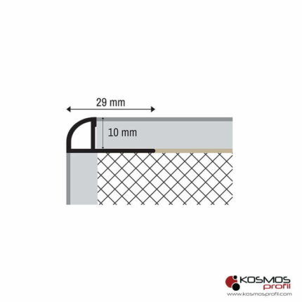 Ugaona lajsna pje 10 tehnicki crtez