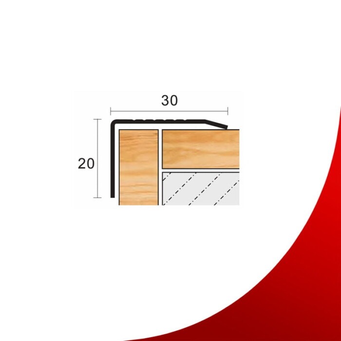 Edelstahlleiste ST-30-20 / Matt – Bild 2