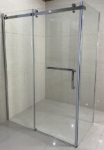 2993 TUŠ KABINA 80X100 190 SIVO STAKLO 8MM CRNI PROFIL - Slika 7