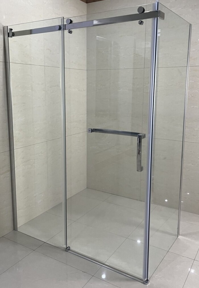 2993 TUŠ KABINA 80X100 190 SIVO STAKLO 8MM CRNI PROFIL - Slika 7