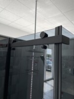 2993 TUŠ KABINA 80X100 190 SIVO STAKLO 8MM CRNI PROFIL - Slika 3
