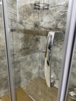 2993 TUŠ KABINA 80X100 190 SIVO STAKLO 8MM CRNI PROFIL - Slika 5