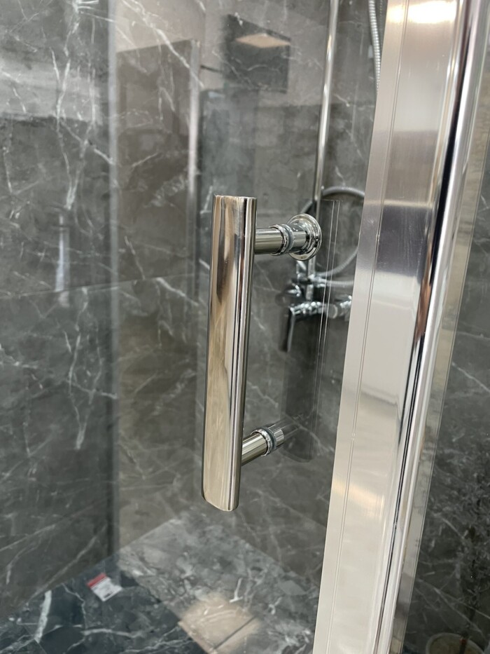 838 TUŠ KABINA 90X90 195 PROVIDNO STAKLO 6MM HROM PROFIL - Slika 2