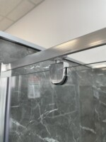 838 TUŠ KABINA 90X90 195 PROVIDNO STAKLO 6MM HROM PROFIL - Slika 3