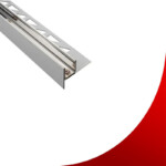 Shower Sloped Transition Profile 252 Left 19–42H Bright Silver