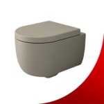 Toilet Bowl Wall-Hung V-TONDO 49 cm / Matte Cashmere