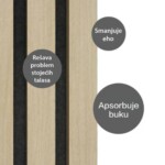 Acoustic Panel AP02-BW-016 / black walnut / 270x60 - Image 5