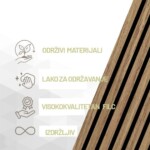 Acoustic Panel AP02-BW-016 / black walnut / 270x60 - Image 3