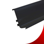 Aluminijumska ugradna rucica MT-8-57x26 /crna/ L=2.7 m