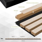 Acoustic Panel AP02-BW-016 / black walnut / 270x60 - Image 4