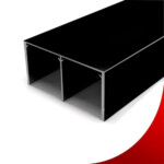 Aluminijumska gornja šina  MT-1-2K-80 /crna/ L=2m