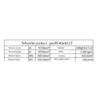 Aluminijumski profil 40×40 LT Clak  /CRNA/ - Слика 3