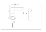 Baterija za lavabo HARMONIA - crna  KF060600B - Слика 2